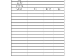 醫療器械臨床試驗物資接收記錄表